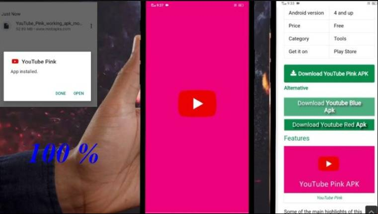Pink YouTube Apk
